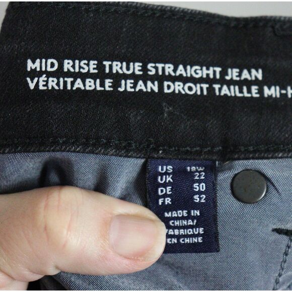 Lands' End Mid Rise True Straight Jean size 18W - Picture 4 of 5
